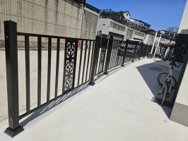 향남전원주택단지휀스 테라에디션S ( 앙카용, 블랙, 단차, 경사, 상단보강, 특수품, 보강, 높이1.2)