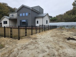 청주 전원주택휀스 테라에디션S + 테라창살04-11 출입 쌍문 (기초매립형 높이 1.2용)